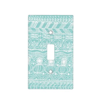 Beach Blanket Teal Switchplate Cover by aftermyart at Zazzle