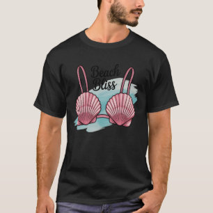 Beach Bliss Funny Cute Shell Bikini Summer T-Shirt