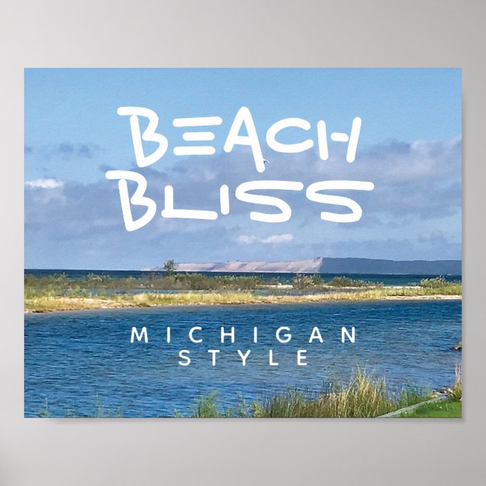 Beach Bliss Lake Michigan Lakeshore Poster