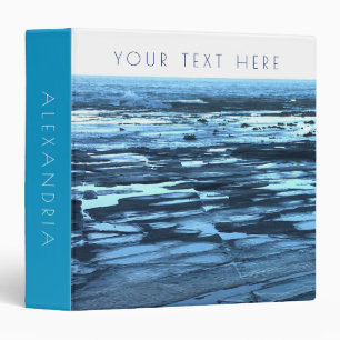 Beach bliss ocean dreaming custom 3 ring binder