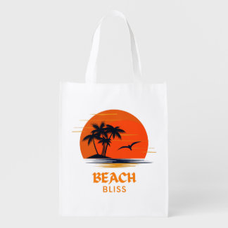 Beach Bliss: Soaring Sun Grocery Bag