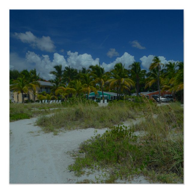 Beach Bliss Tropical Paradise Landscape Photograph Poster (Front)