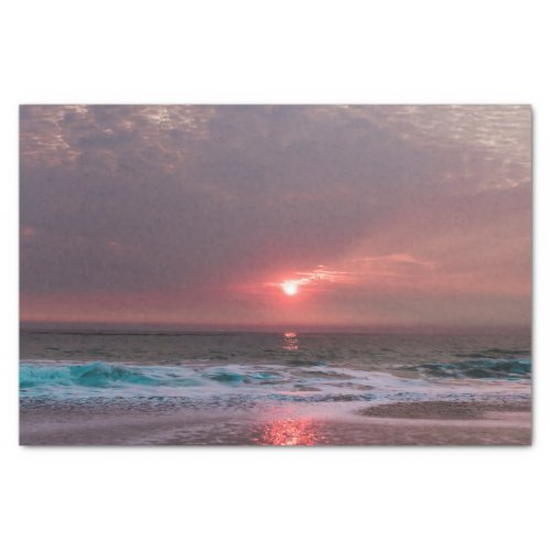 Beach Bliss Tropical Paradise Sunset Seascape Tissue Paper