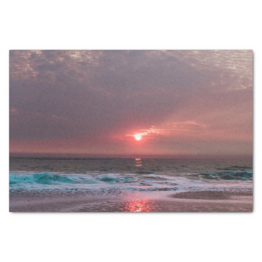 Beach Bliss Tropical Paradise Sunset Seascape Tissue Paper | Zazzle.com