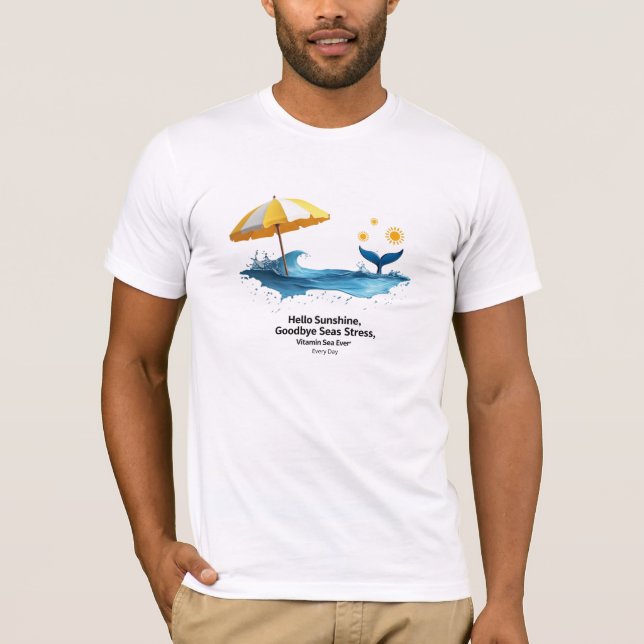 Beach Bliss “Vitamin Sea” Premium Graphic  T-Shirt (Front)