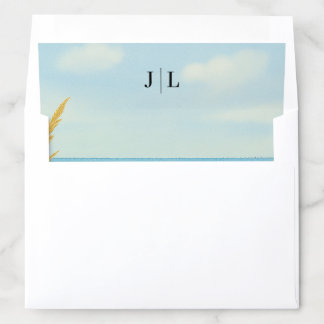 Beach Bliss Wedding Envelope Liner