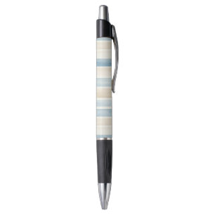 Beach Blue Cream Stripes Pen
