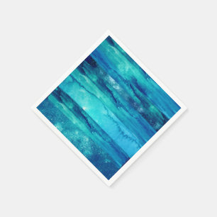 Beach blue nautical ocean sea marine chic napkins