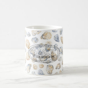 Beach Blue Sea Shells Coffee Mug