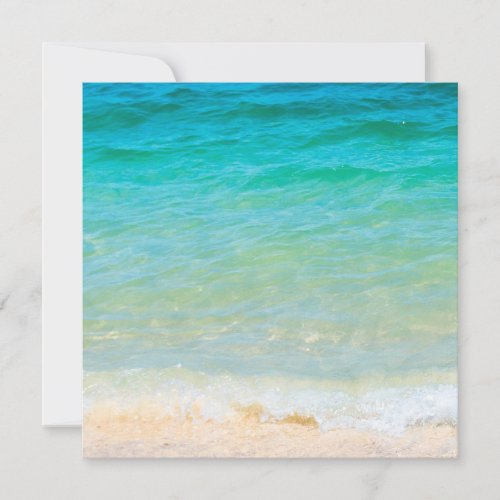 Beach Blue Sea Waves Seaside Sand Blank Template