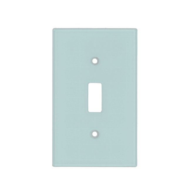 Beach Blue Solid Color Light Switch Cover (Front)