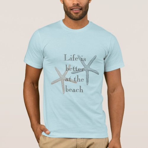 Beach Blue Starfish  T_Shirt