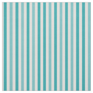Beach Blue Turquoise Stripes Fabric
