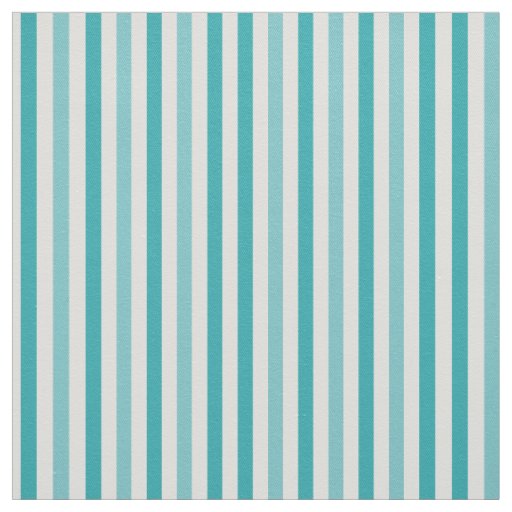 Beach Blue Turquoise Stripes Fabric