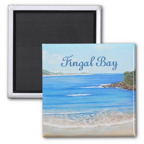 Beach Blue Waves Painting Australia Magnet