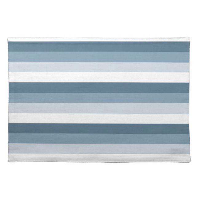 Beach Blue White Stripes Placemat (Front)