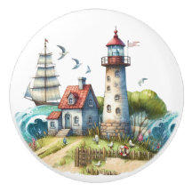 Beach Blvd. Beach Ceramic Knobs