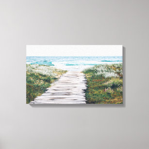 Beach Boardwalk Canvas Print