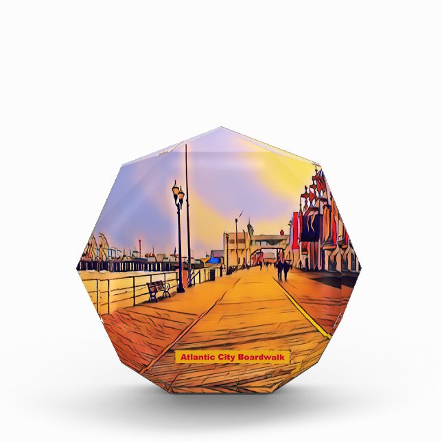 Beach Boardwalk Pop Art Photo Block (Front)