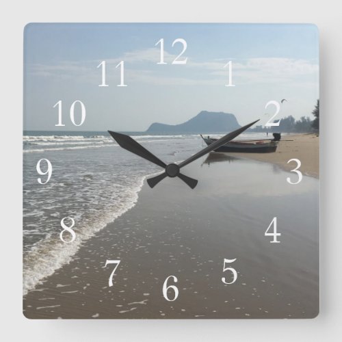 Beach Boat Clock