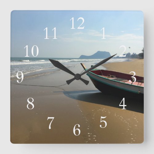 Beach Boat Clock