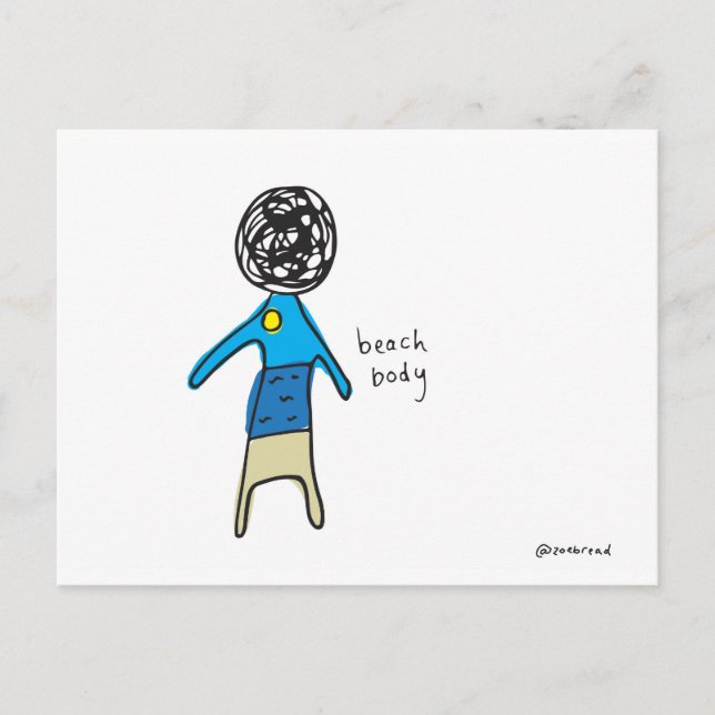 beach body postcard (Front)