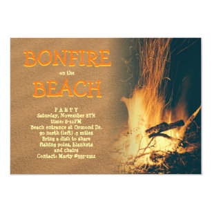 bonfire invitations zazzle