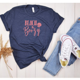 Beach + Boozy Bachelorette Party Group Tri-Blend Shirt