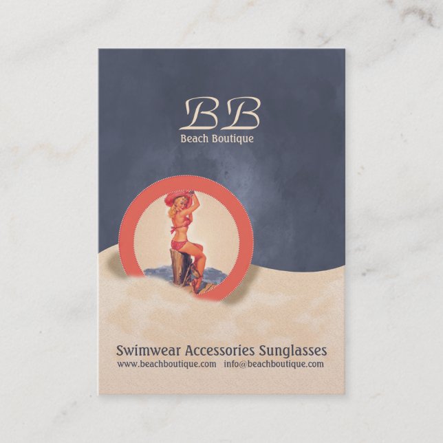 Beach Boutique - Business Card (Front)