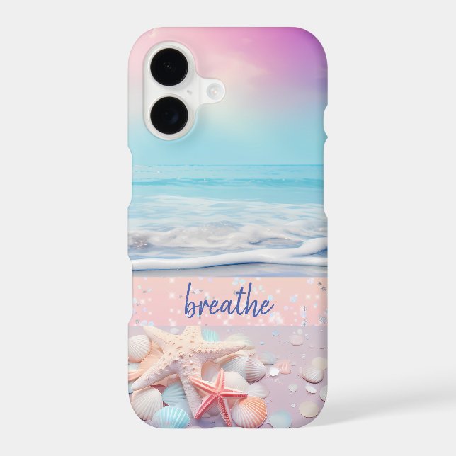 Beach Breathe Affirmation Iphone Case (Back)