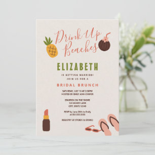Beach Bridal Shower Brunch Invitation