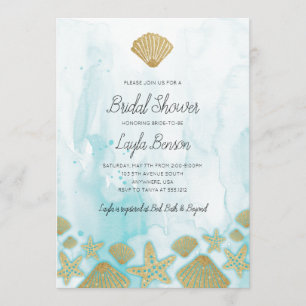 Beach Bridal Shower Invitation