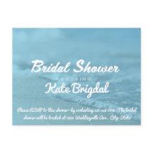 Beach Bridal Shower Invitation