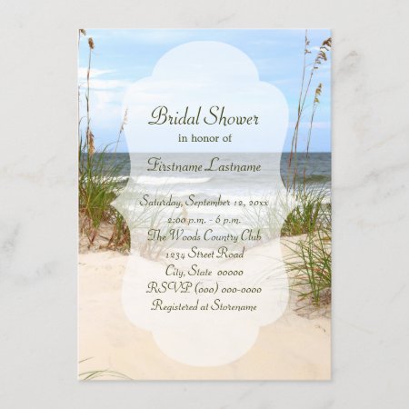 Beach Bridal Shower Invitations