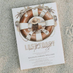 Beach Bridal Shower Last toast on the coast Invitation