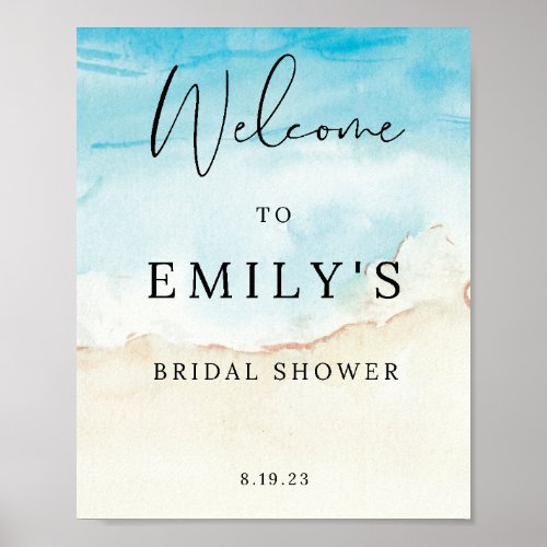 Beach Bridal Shower Sign