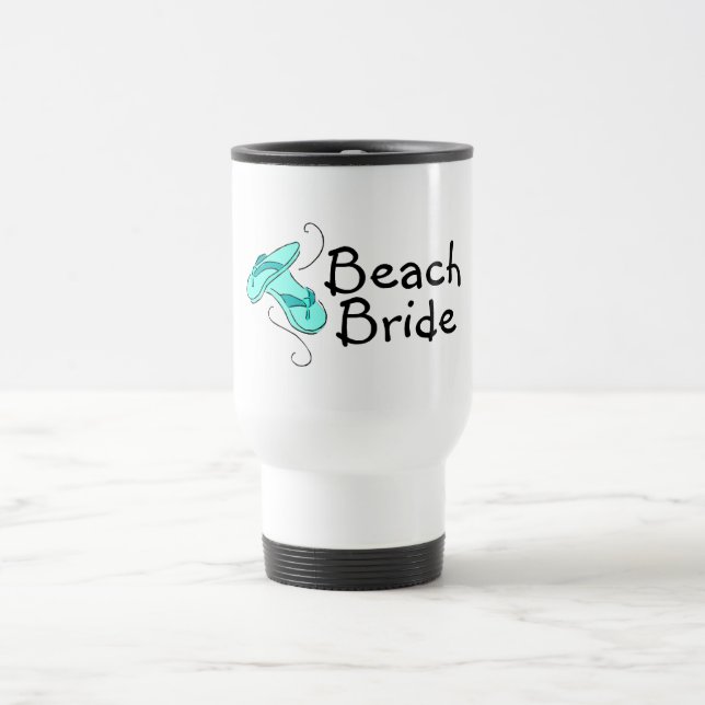 Beach Bride (Flip Flop) Travel Mug (Center)