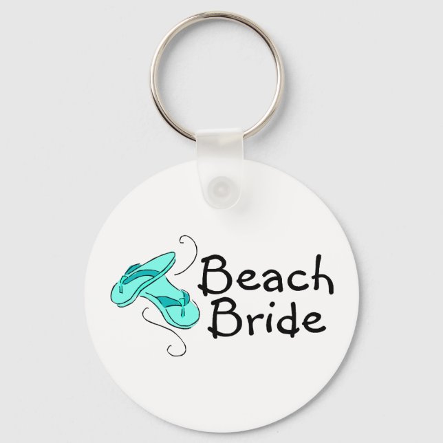 Beach Bride (Flip Flops) Keychain (Front)
