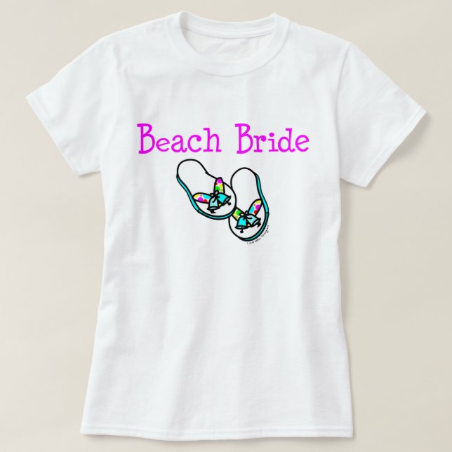 Beach Bride T-Shirt (Design Front)