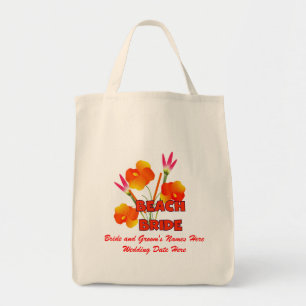 Beach Bride Wedding Tote Bag