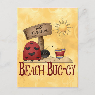 Beach Bug-gy Postcard