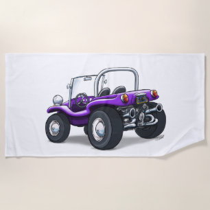 beach buggy (purple opentop) towel