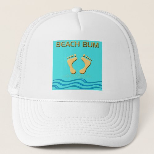 Beach Bum Baseball Cap  Trucker Hat