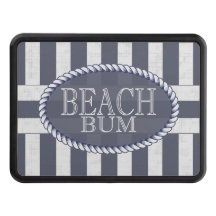 Beach Bum Bold Nautical Stripes with Monogram