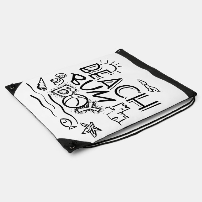 Beach Bum Boy Drawstring Bag (Side)