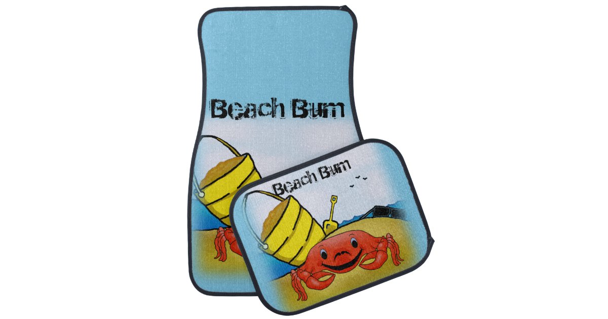 Beach Bum Car Floor Mats Zazzle Com