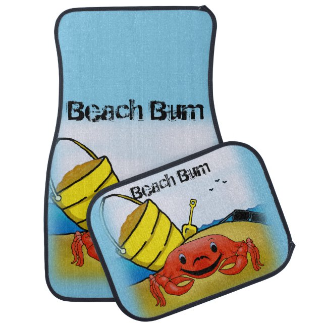 Beach Bum Car Floor Mats (Set)