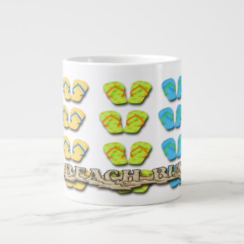 Beach Bum Flip Flops Specialty Mugs by TheHomeStore at Zazzle