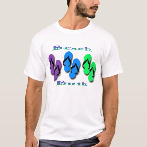 Beach Bum Flip Flops T_Shirt