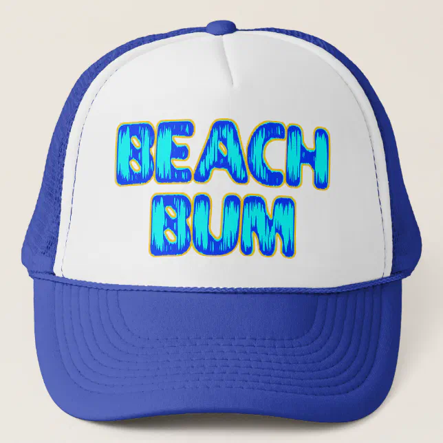 Beach Bum Light Blue Trucker Hat Beach Bum Trucker Hat – The Darling Effect main image 4